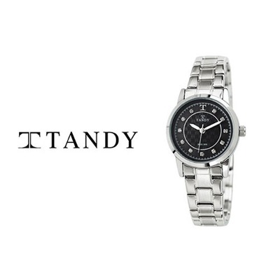 [TANDY] 탠디 시그니쳐 럭셔리 커플 메탈 손목시계(스와로브스키 식입) T-3914 블랙 여자